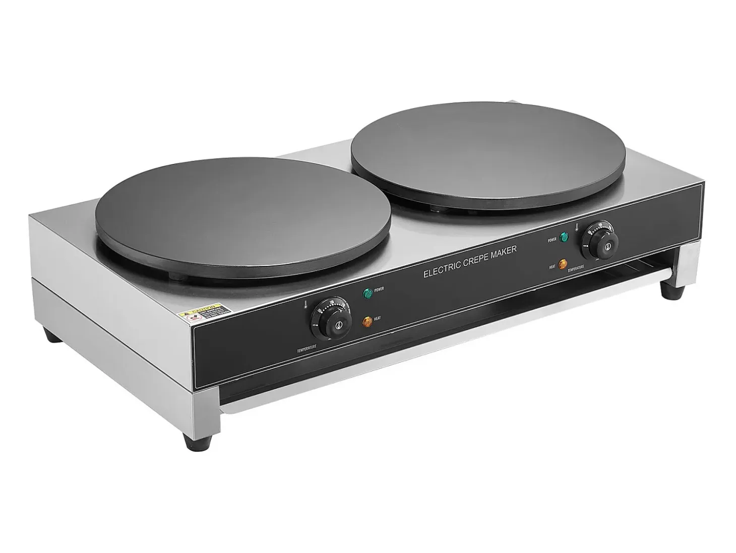 Máquina para Hacer Gofres SucceBuy Crepera Eléctrica de 40,6 cm y 3400 W, Doble Cabezal, para Gofres Comerciales