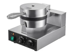 Máquina para Hacer Gofres SucceBuy Máquina para Hacer Wafles Redonda Antiadherente Comercial de 1230 W