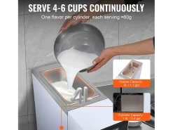 Máquina para Hacer Helado Suave SucceBuy de 10 l/h para Encimera