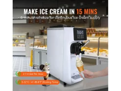 Máquina para Hacer Helado Suave SucceBuy de 10 l/h para Encimera