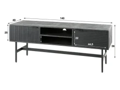 Mueble - Negro Madera - ELVAS