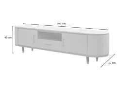Mueble - Verde cuero sintético - MARIA