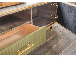Mueble - Verde cuero sintético - MARIA