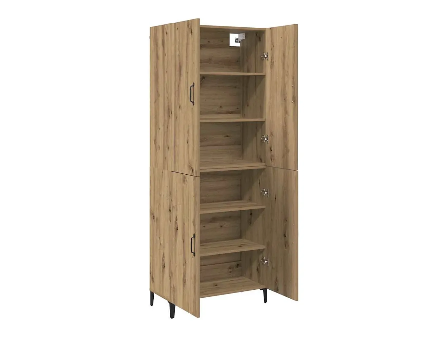 Mueble alto 2 piezas roble artesanal 69,5x34x180 cm