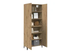 Mueble alto 2 piezas roble artesanal 69,5x34x180 cm
