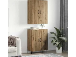 Mueble alto 2 piezas roble artesanal 69,5x34x180 cm