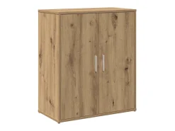 Mueble alto con estante 2 piezas roble artesanal 60x31x70 cm