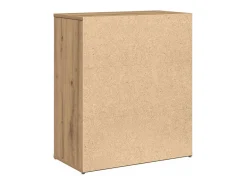 Mueble alto con estante 2 piezas roble artesanal 60x31x70 cm
