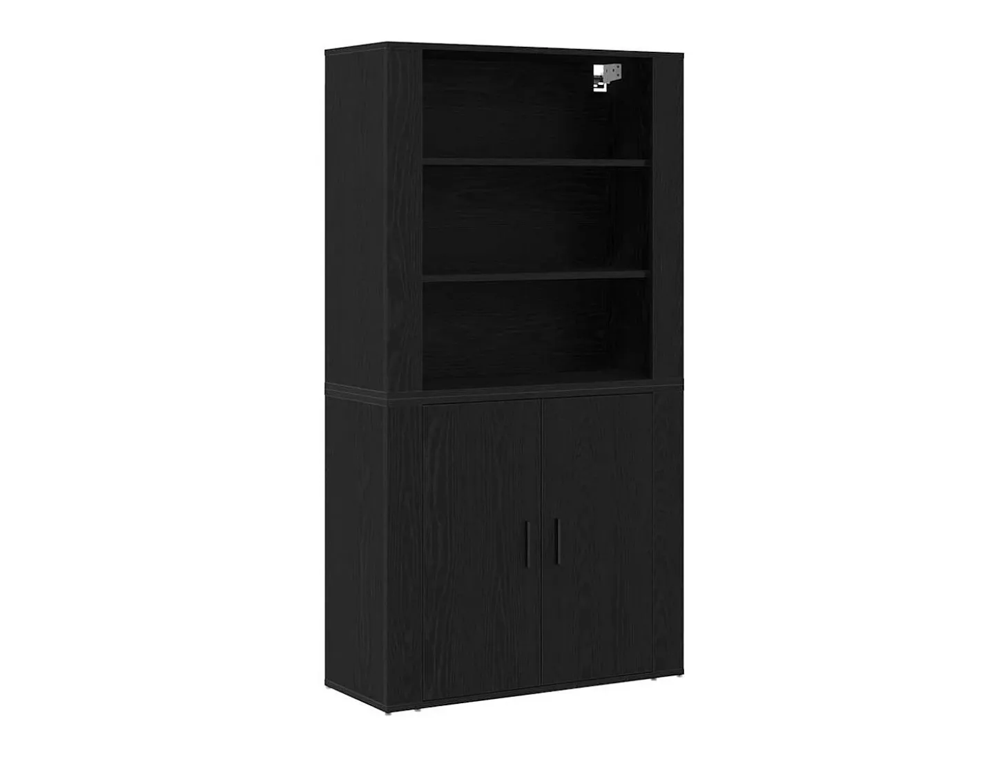 Mueble alto de roble negro en madera reconstituida