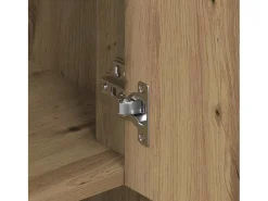 Mueble alto de roble 80x33x150 cm Madera de ingeniería