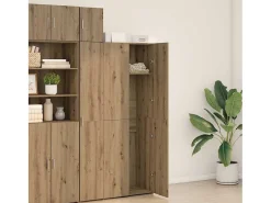Mueble alto en roble trabajado a mano 70 x 42,5 x 185 cm