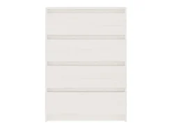 Mueble auxiliar blanco 60x36x84 cm Madera maciza de pino