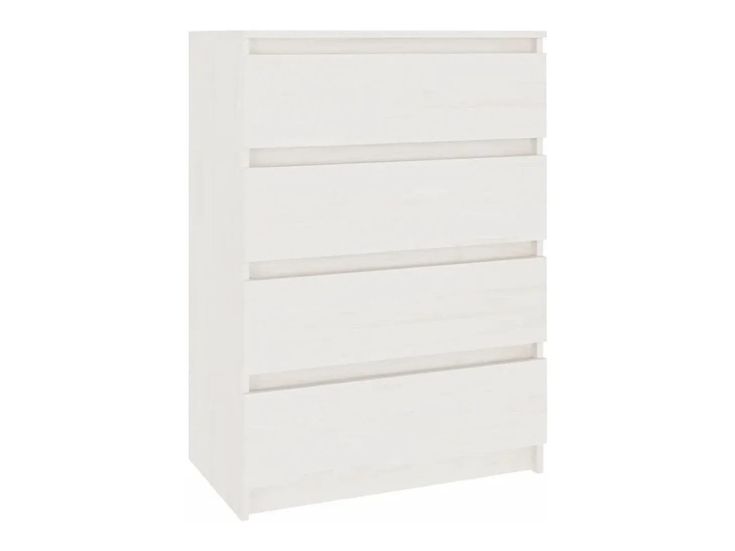 Mueble auxiliar blanco 60x36x84 cm Madera maciza de pino