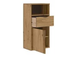 Mueble auxiliar con cajón ODDA 40x24x79 cm madera maciza de pino