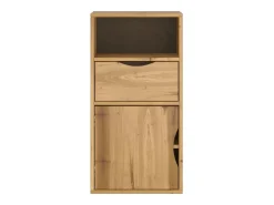 Mueble auxiliar con cajón ODDA 40x24x79 cm madera maciza de pino