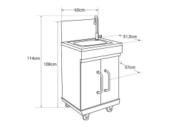 Mueble auxiliar con fregadero FIDGI - COOK'IN GARDEN