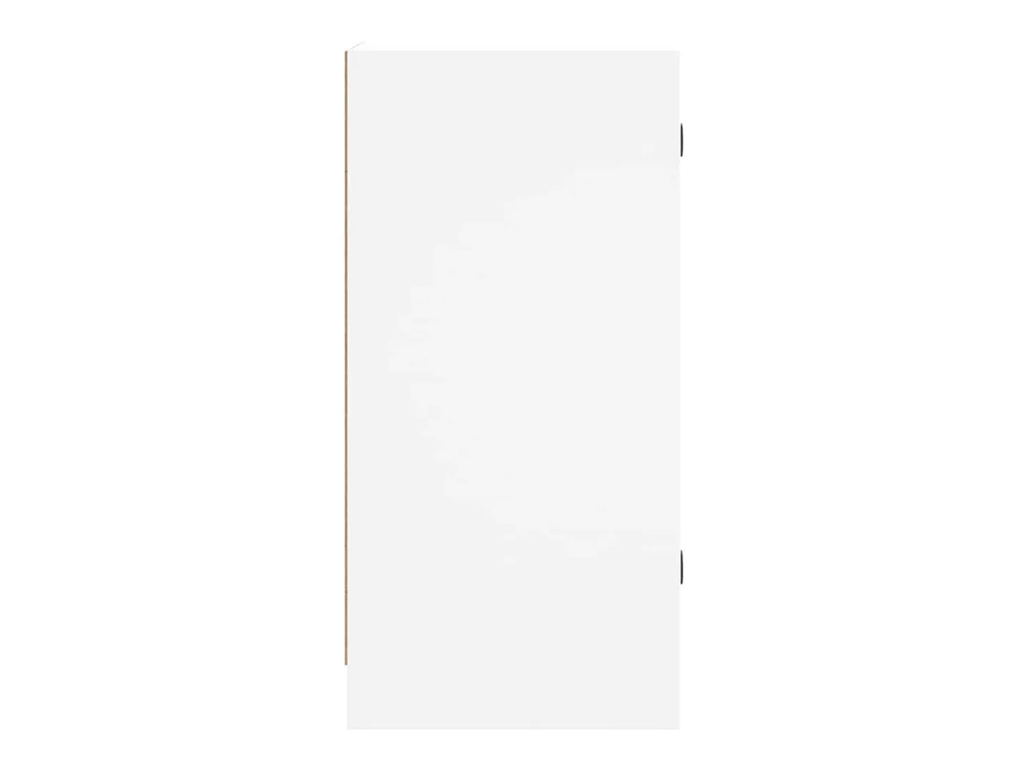Mueble auxiliar con puertas de cristal blanco 35x37x75,5 cm