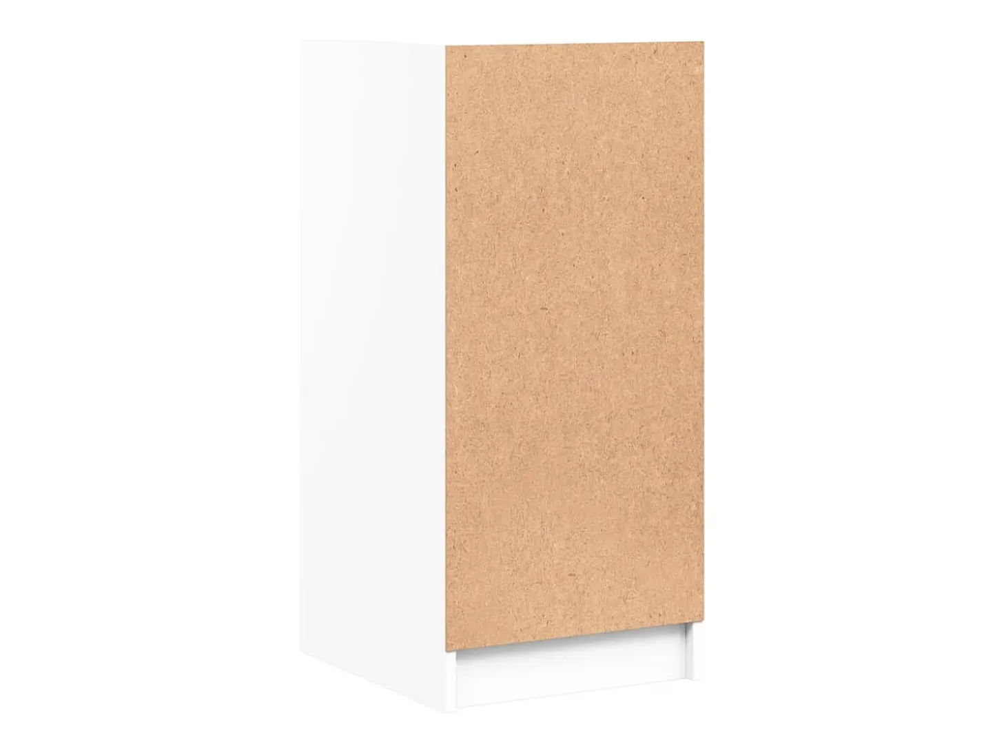 Mueble auxiliar con puertas de cristal blanco 35x37x75,5 cm