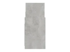 Mueble auxiliar de aglomerado gris hormigón 60x26x60 cm