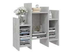Mueble auxiliar de aglomerado gris hormigón 60x26x60 cm