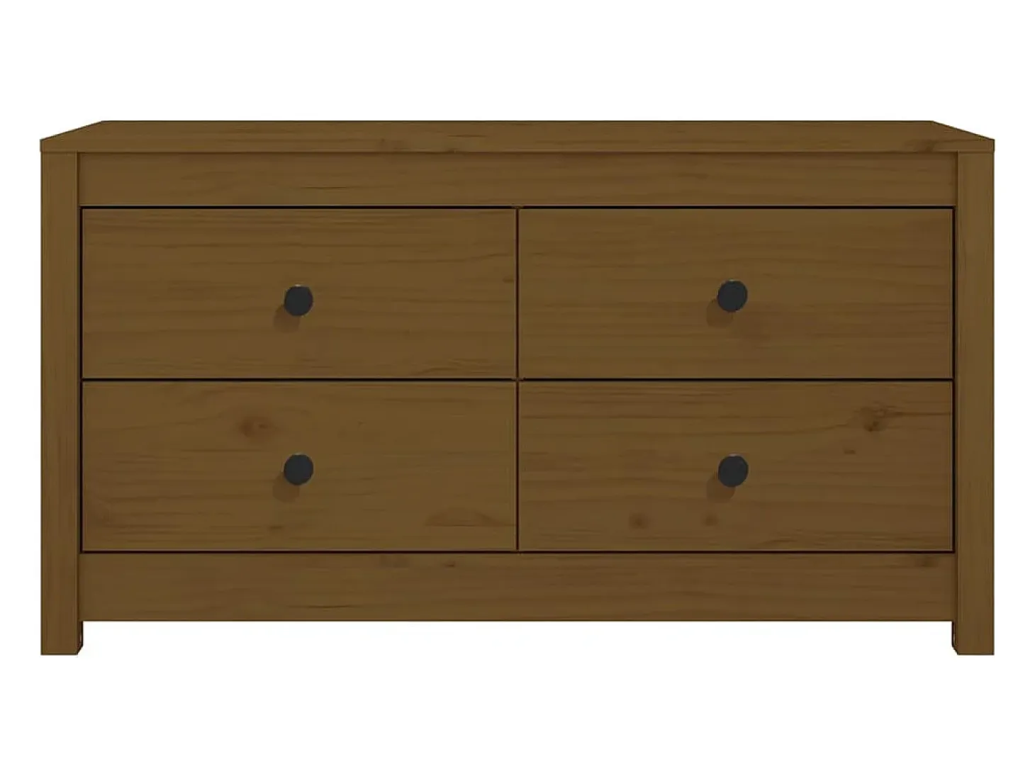 Mueble auxiliar marrón miel 100x40x54 cm madera maciza de pino