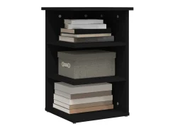 Mueble auxiliar negro 35x35x55 cm Aglomerado