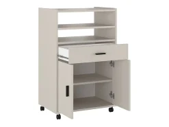 Mueble auxiliar New Aura con ruedas beige 92x59x39,6 cm