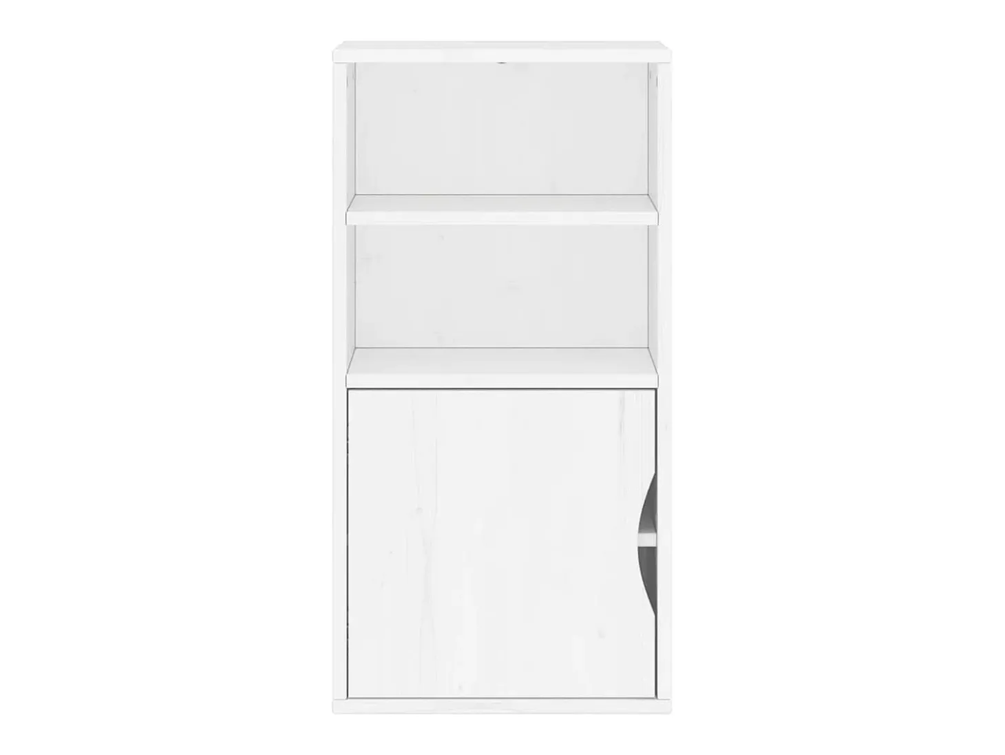 Mueble auxiliar ODDA blanco 40x24x79 cm madera maciza de pino