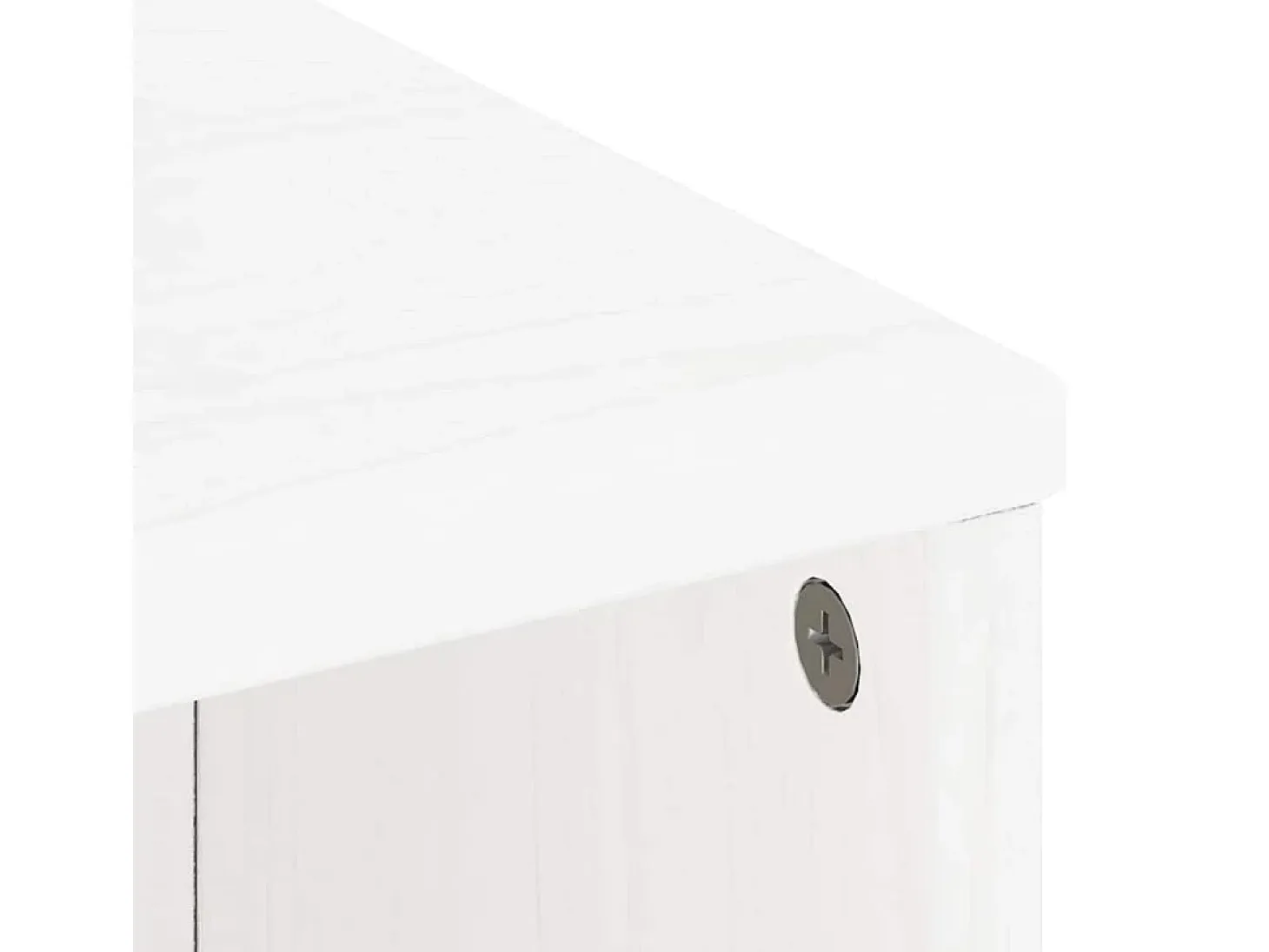 Mueble auxiliar ODDA blanco 40x24x79 cm madera maciza de pino