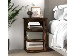 Mueble auxiliar Roble ahumado 35x35x55 cm Madera de ingeniería