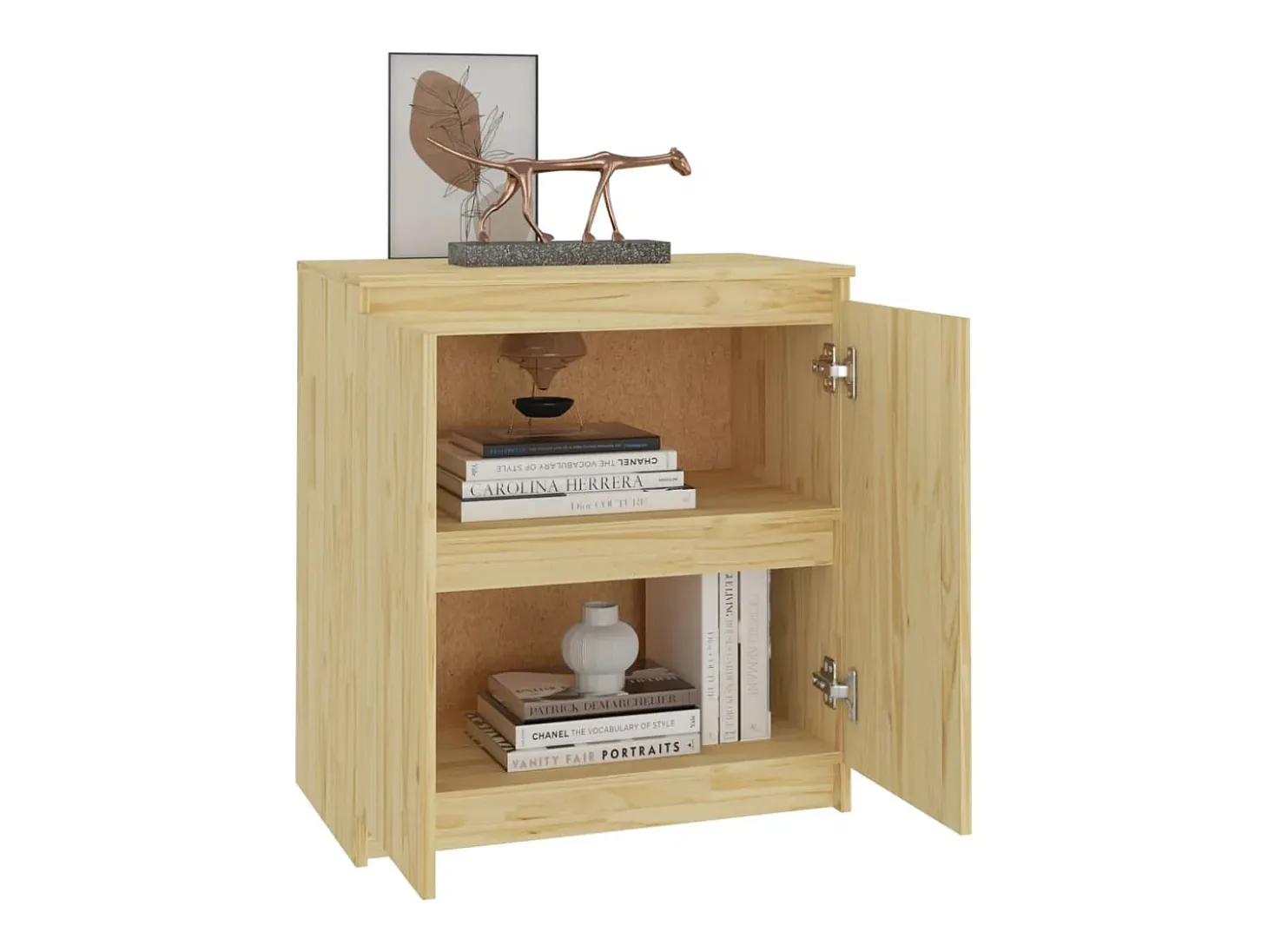 Mueble auxiliar 60x36x65 cm madera maciza de pino