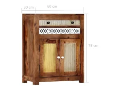 Mueble auxiliar 60x30x75 cm Madera maciza