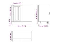Mueble bajo de cocina Lucca madera contrachapada sonoma gris
