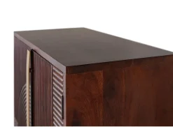 Mueble bar en madera de mango y metal 119 cm alto