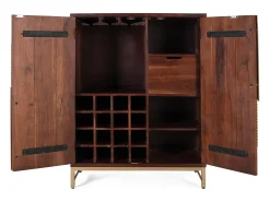 Mueble bar en madera de mango y metal 119 cm alto