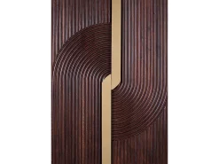 Mueble bar en madera de mango y metal 119 cm alto