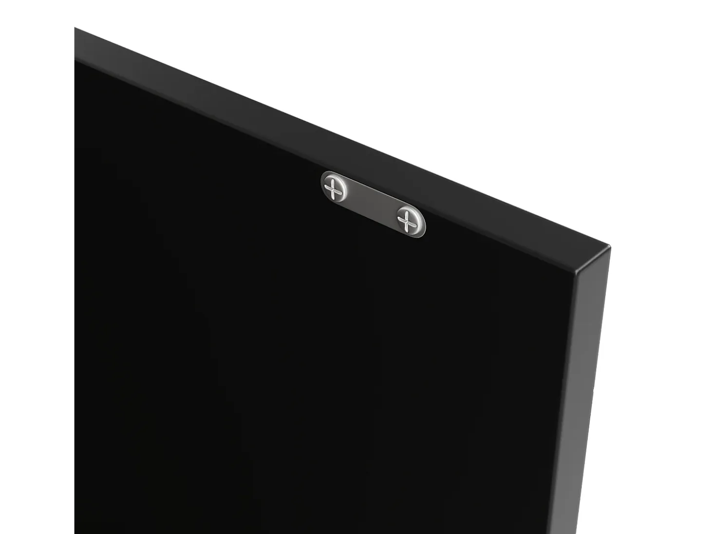 Mueble bar giratorio con 2 cajones, 1 puerta y 2 nichos, cuerpo negro con tapa chapada en madera - 138x39x104cm