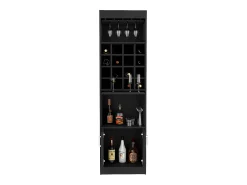 Mueble Bar Kava Beijing, con mesa extensible 180.6CM A X 51CM An X 34CM P Wengue
