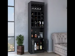 Mueble Bar Kava Beijing, con mesa extensible 180.6CM A X 51CM An X 34CM P Wengue