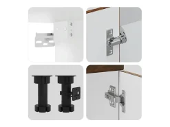 Mueble cocina Kalmar roble ahumado 11 pzas madera contrachapada