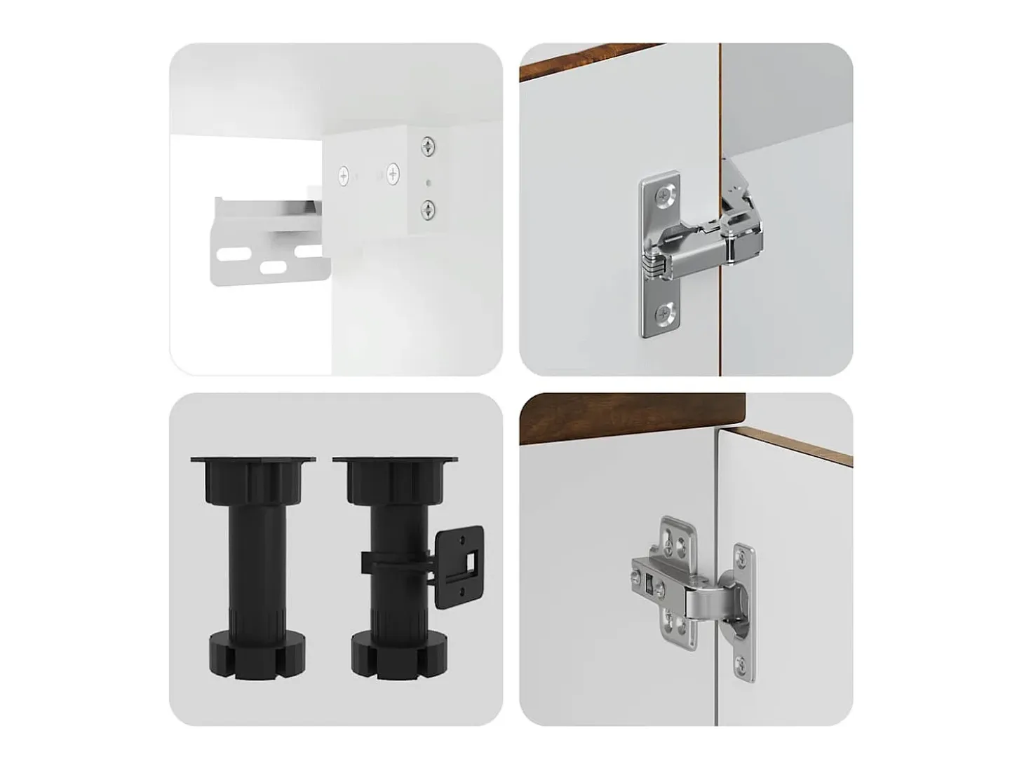 Mueble cocina Kalmar roble ahumado 11 pzas madera contrachapada