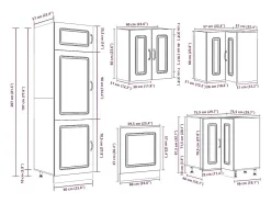 Mueble cocina Kalmar sonoma gris 14 pzas madera contrachapada