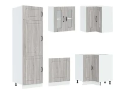 Mueble cocina Kalmar sonoma gris 14 pzas madera contrachapada
