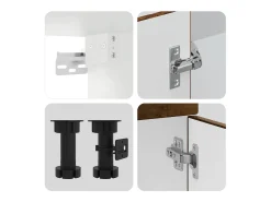 Mueble cocina Porto roble ahumado 14 pzas madera contrachapada
