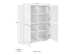 Mueble cocina salón aparador 100x40cm diseño moderno Judy Report