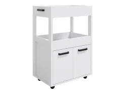 Mueble con ruedas blanco 60x40.2x88.7 simon