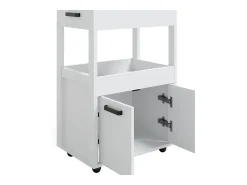 Mueble con ruedas blanco 60x40.2x88.7 simon