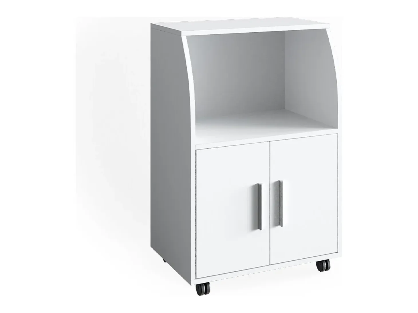 Mueble con ruedas blanco 55x38.4x83.8 elio