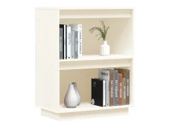 Mueble consola Blanco 60x34x75 cm Madera maciza de pino