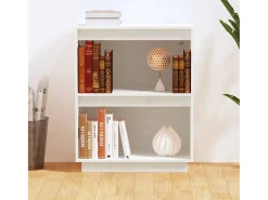 Mueble consola Blanco 60x34x75 cm Madera maciza de pino